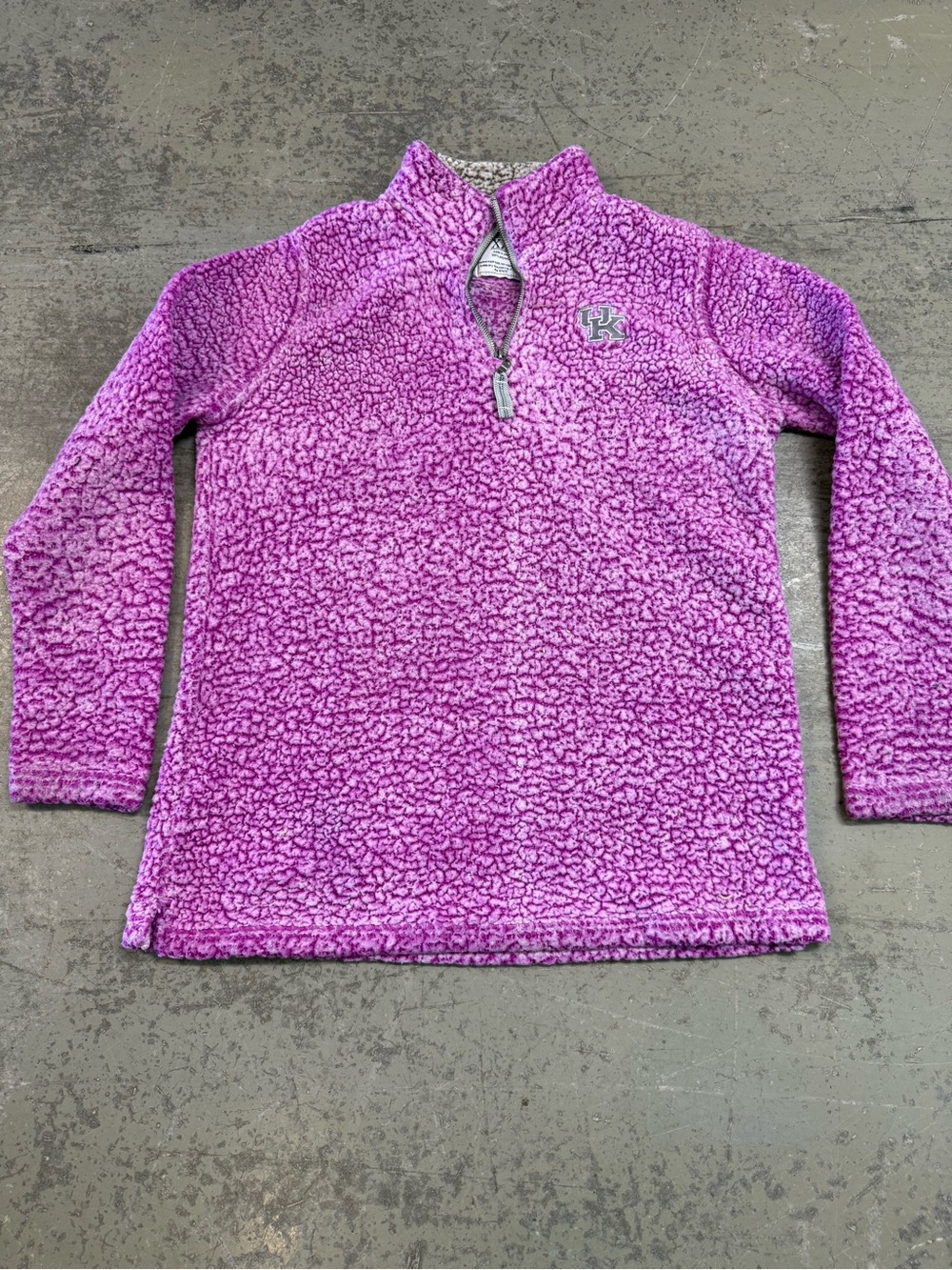 University of Kentucky pink Sherpa quarter zip pullover